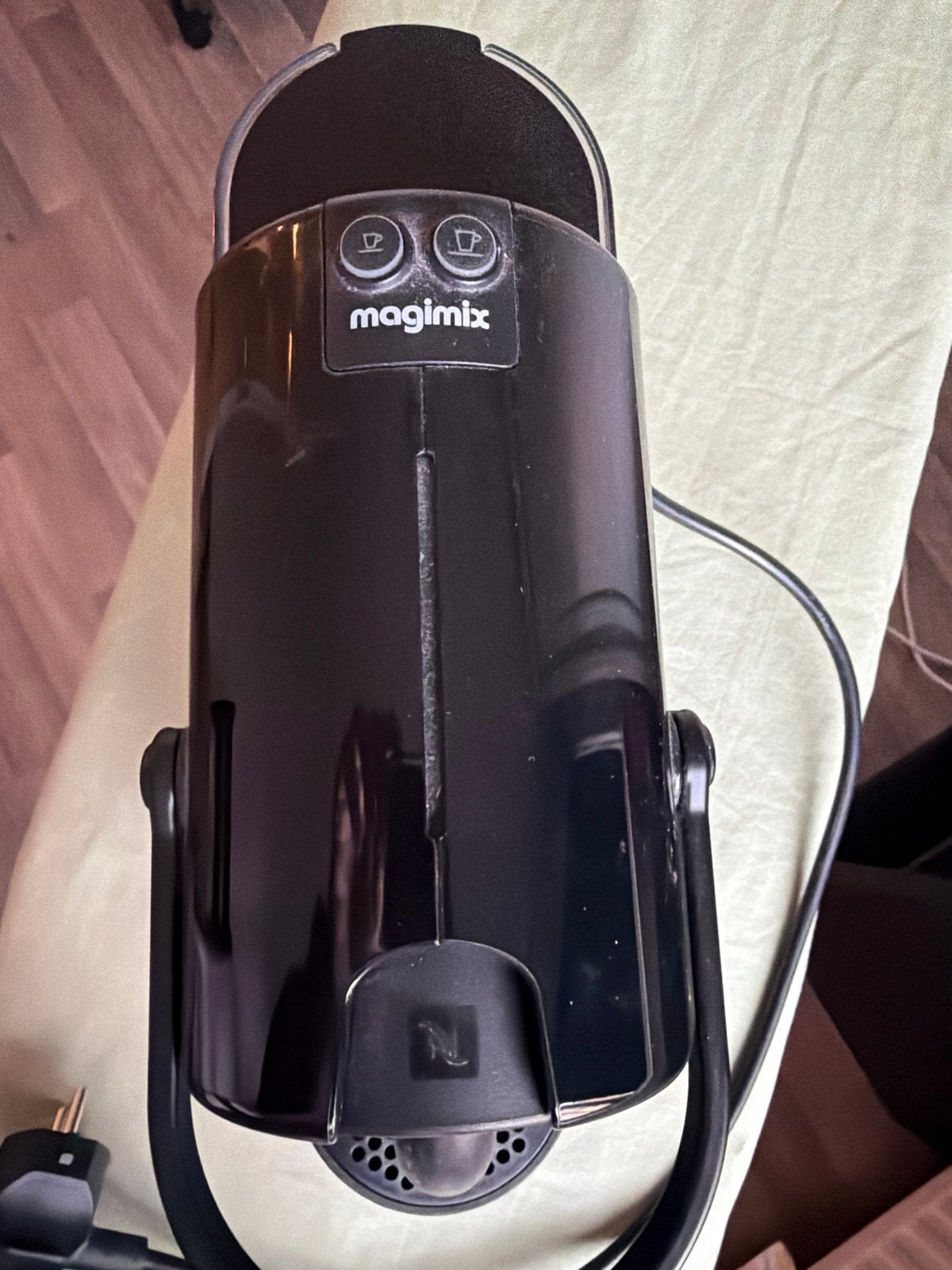 Magimix Nespresso Inissia Koffiezetapparaat Zwart, Gebruikt, Espresso apparaat, Ophalen of Verzenden, 1 kopje