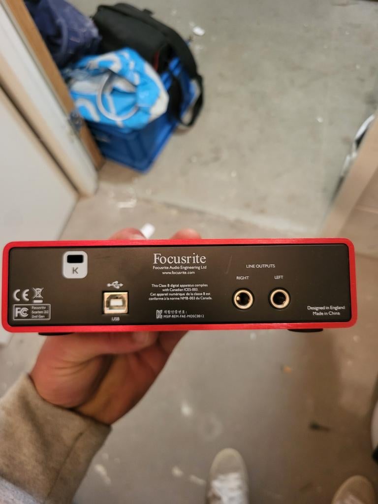 Focusrite Scarlett 2i2 USB Audio Interface, Ophalen of Verzenden, Gebruikt