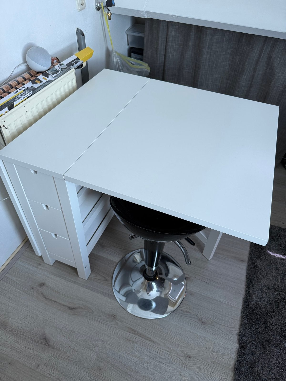 Norden klaptafel ikea, half jaar oud, zo goed als nieuw, Huis en Inrichting, Ophalen, 100 tot 150 cm, Tot twee personen, 50 tot 100 cm