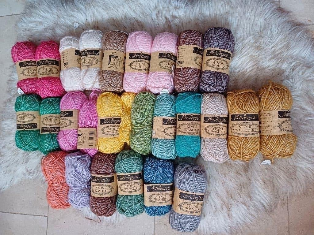 Mooie bollen Scheepjes Stonewashed wol kerst haakpakket, Ophalen of Verzenden, Nieuw, Breien of Haken, Wol of Garen