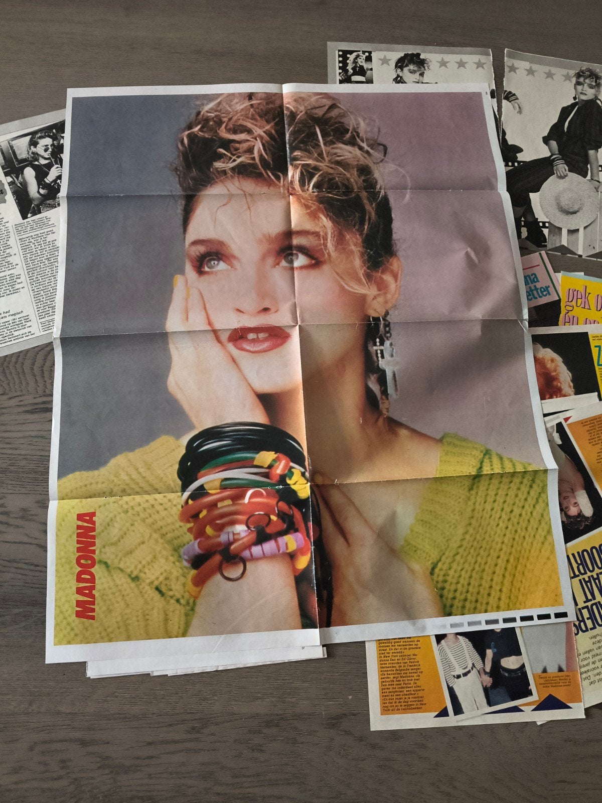 Madonna en Simple Minds Posters & Artikelen Jaren '80, Verzamelen, Ophalen of Verzenden, A1 t/m A3, Muziek, Rechthoekig Staand