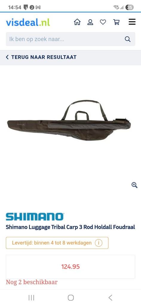 Shimano Tribal camou 3 rod, 12 ft., Ophalen of Verzenden, Zo goed als nieuw, Werphengel