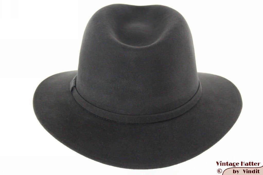 Gleufhoed Stetson Michael grijs velour 60 = XL nieuw, 60 cm (XL, 7½ inch) of meer, Stetson, Hoed, Nieuw