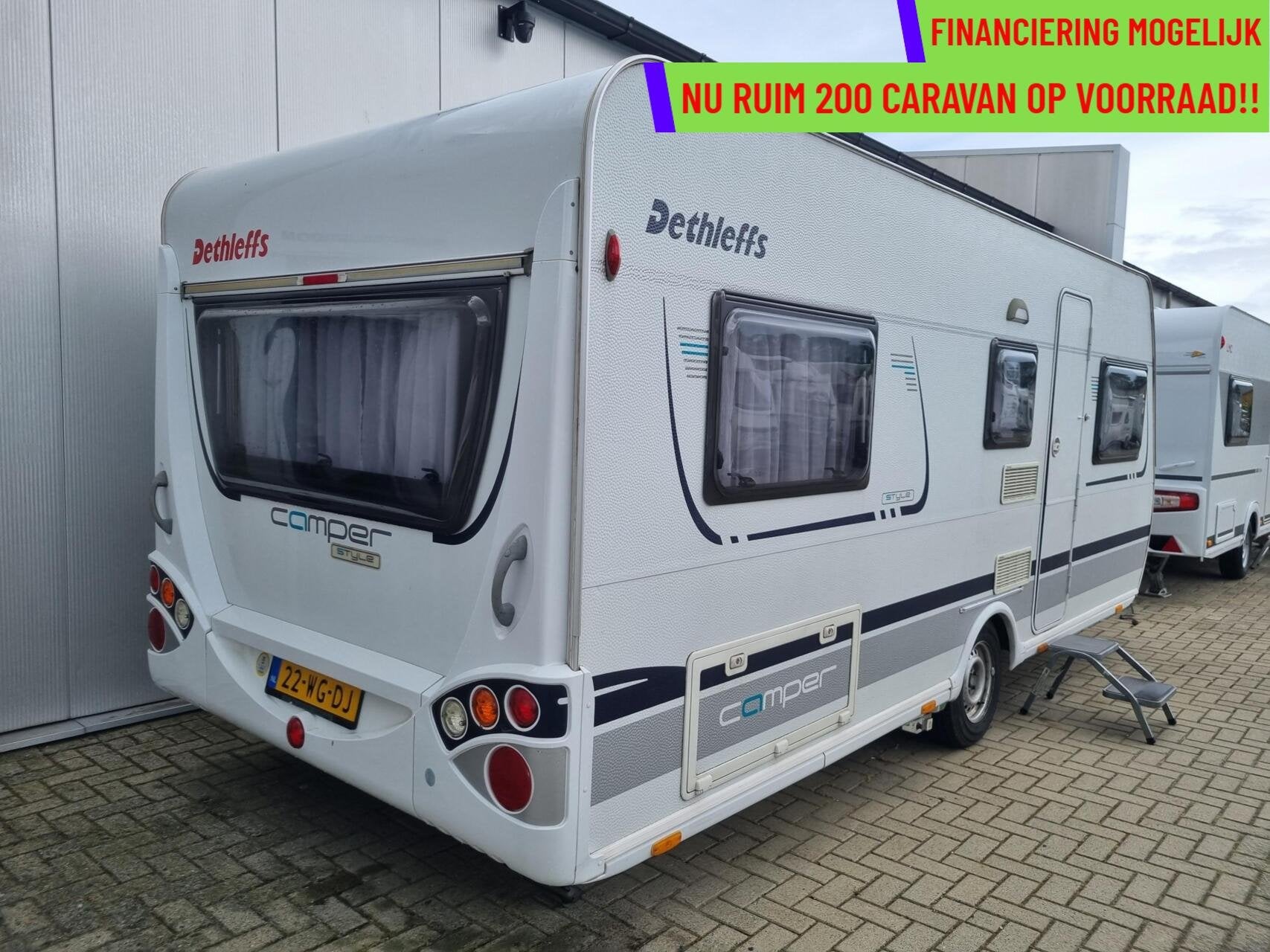 Dethleffs camper style 510 V ENKELE BEDDEN + MOVER +VOORTENT, Caravans en Kamperen, Mover, Rondzit, 7 tot 8 meter, Bedrijf
