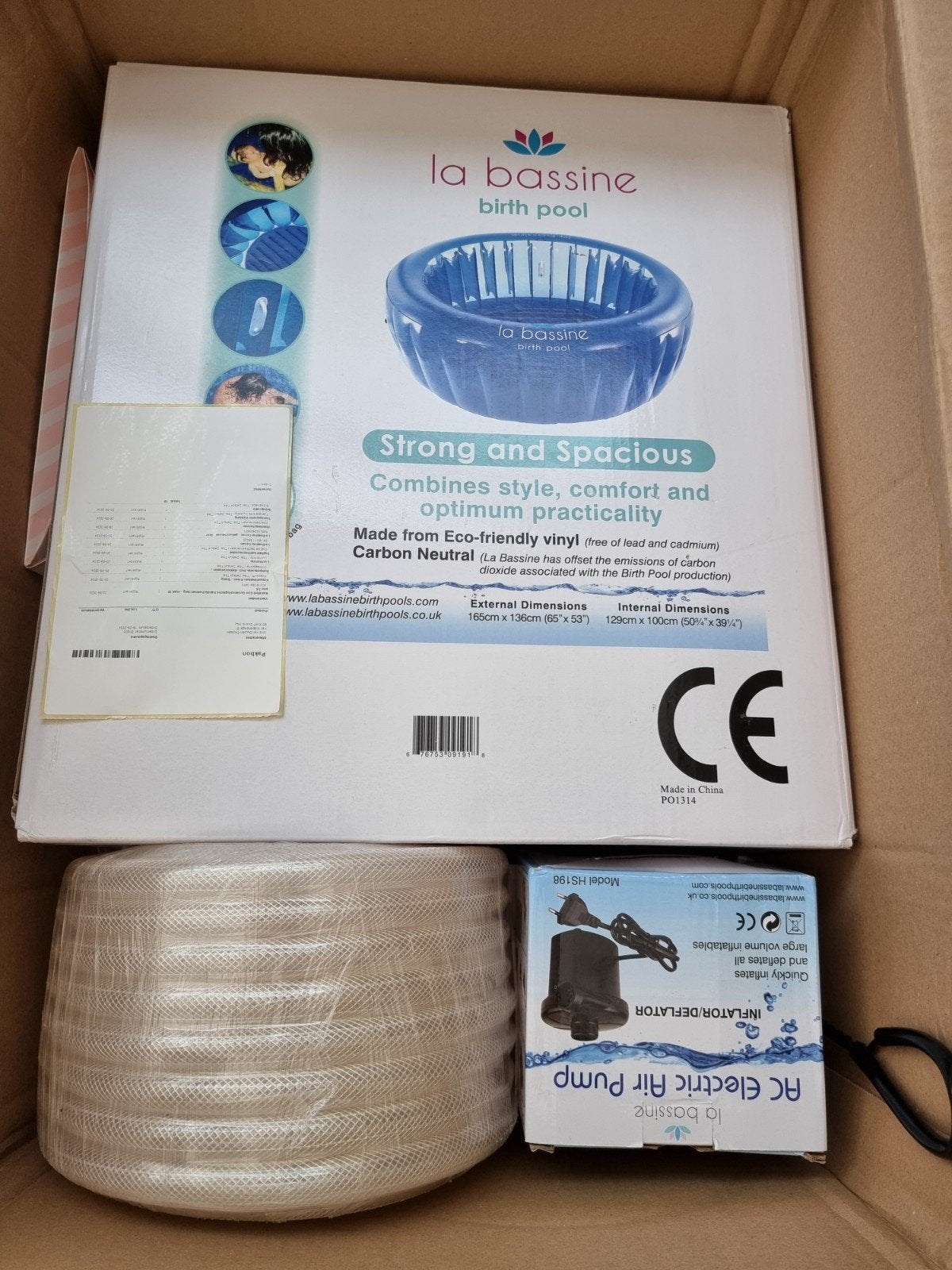 La Bassine Cocon Professioneel opblaasbaar bevalbad, Kinderen en Baby's, Ophalen of Verzenden, Nieuw, Overige typen, Overige merken