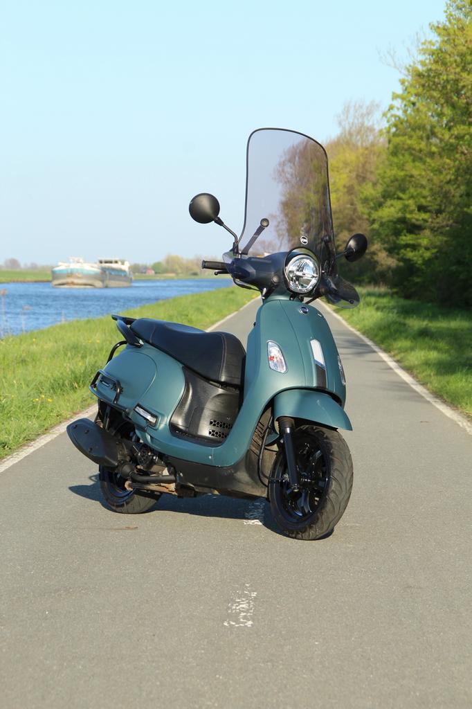 Sym fiddle iv petrol green, Fietsen en Brommers, Scooters | SYM, Ophalen, Zo goed als nieuw, Benzine