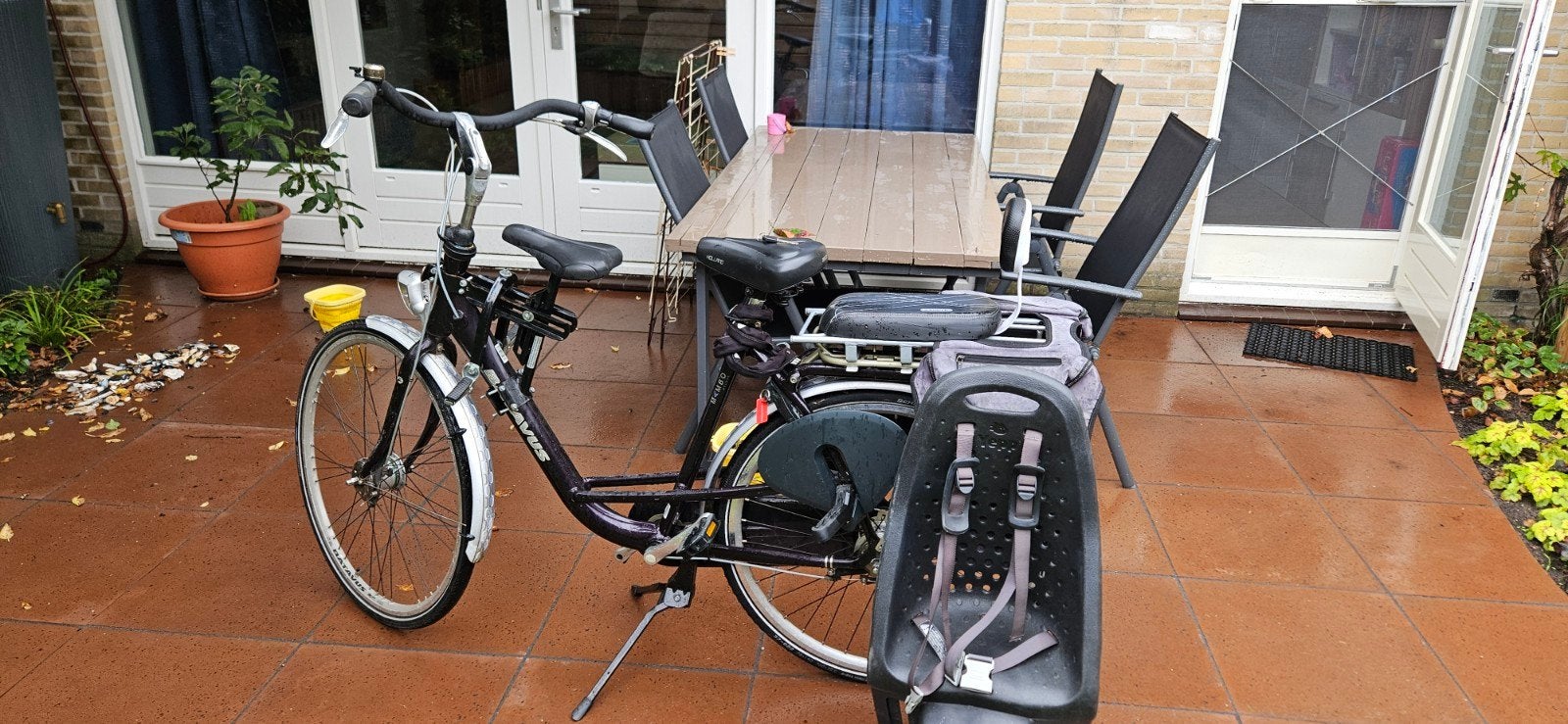 Batavus Mambo Moederfiets (7 versnellingen) met 3 zitjes, Ophalen, 2 zitjes, Gebruikt, Batavus