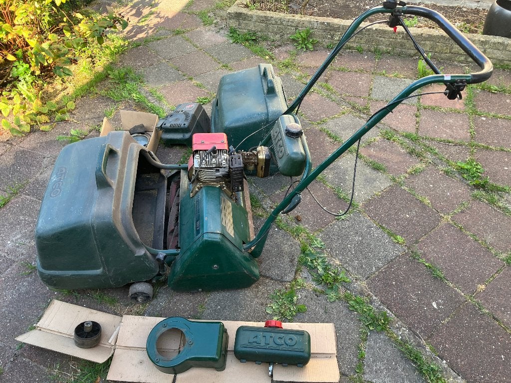 Te koop ATCO Commodore B17 kooimaaier, Ophalen, Gebruikt, Opvangbak, 40 t/m 49 cm