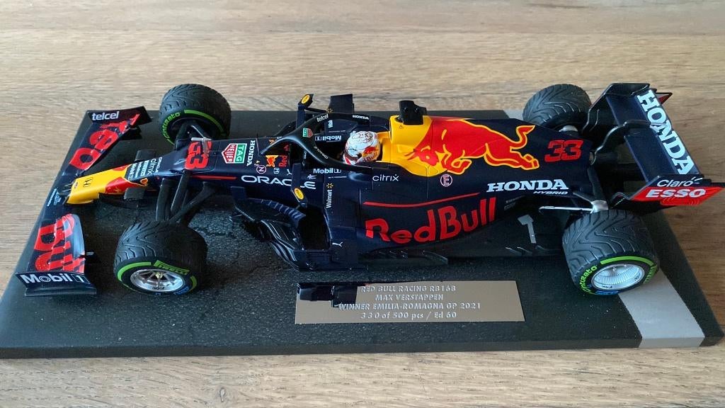 Max Verstappen RB16B Emilia-Romagna GP Winner 2021, Ophalen of Verzenden, Nieuw, Formule 1