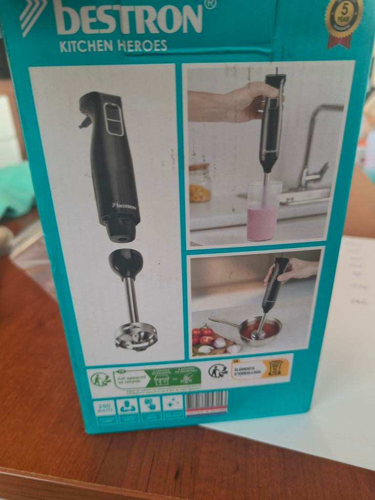 Hand blender , stick mixer, Ophalen of Verzenden, Nieuw