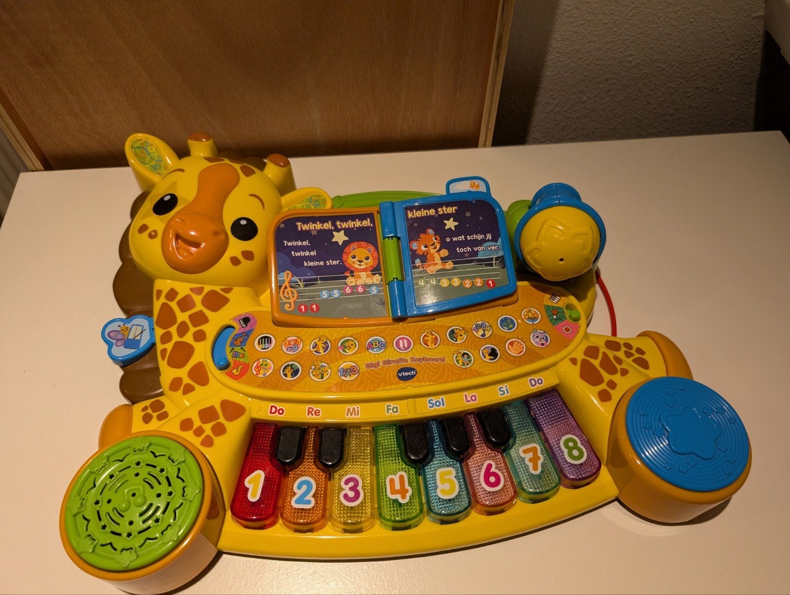 VTech Keyboard Jimmy Giraffe - Muzikaal Speelgoed, Ophalen, Zo goed als nieuw, Overige typen, Met licht