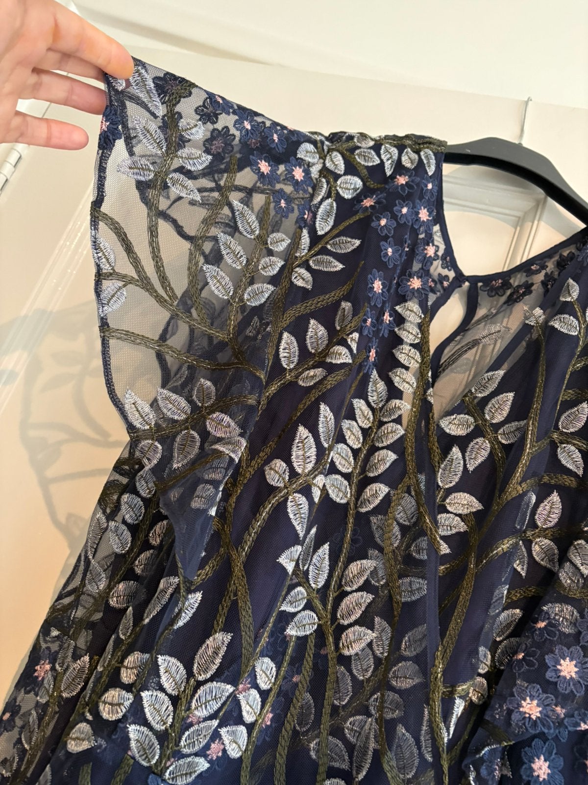 Orachtige geborduurde cocktail jurk maat 48, Kleding | Dames, Ophalen of Verzenden, Zo goed als nieuw, Maat 46/48 (XL) of groter