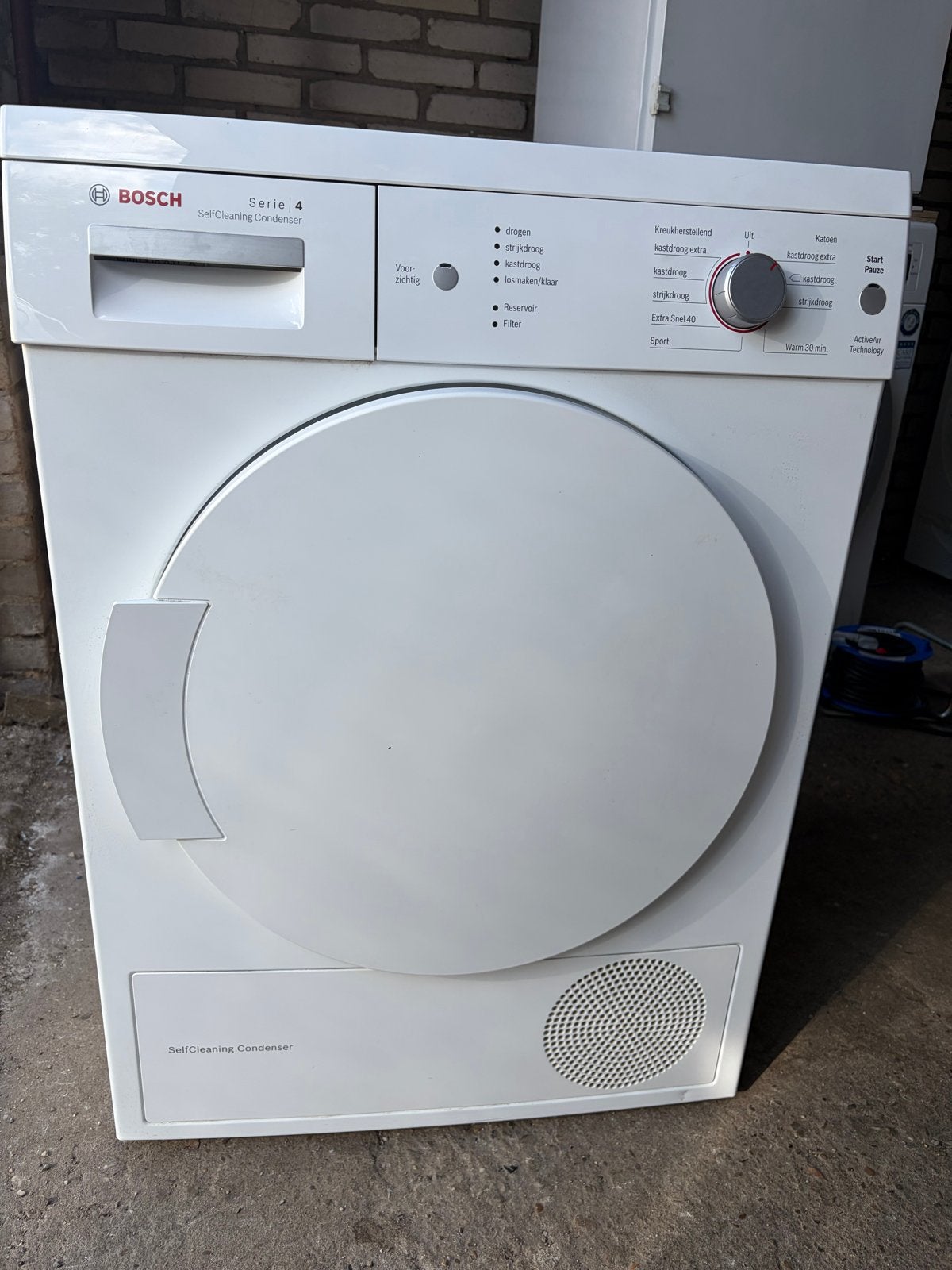 Bosch Serie 4 SelfCleaning Condenser Wasdroger, Ophalen, 6 tot 8 kg, Gebruikt, Voorlader