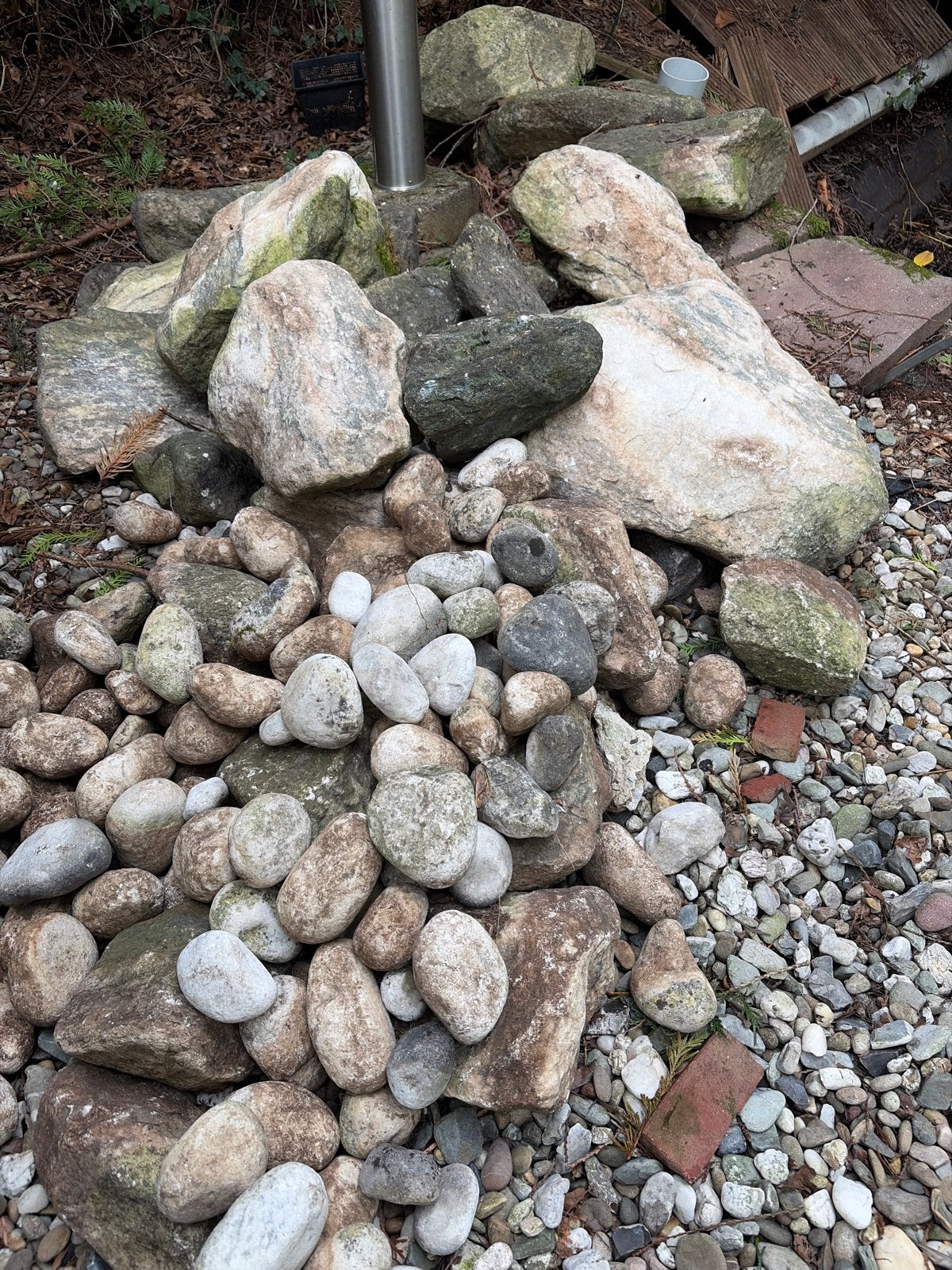 Natuurrotsen en keien voor tuin, Ophalen, Overige materialen, Gebruikt, Kei