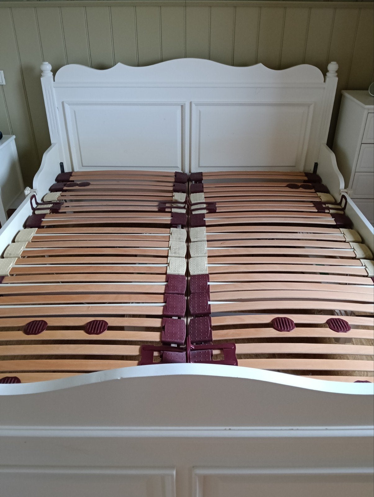 1 en/of 2 elektrisch verstelbare lattenbodems, Huis en Inrichting, Ophalen, Wit, Tweepersoons, 180 cm