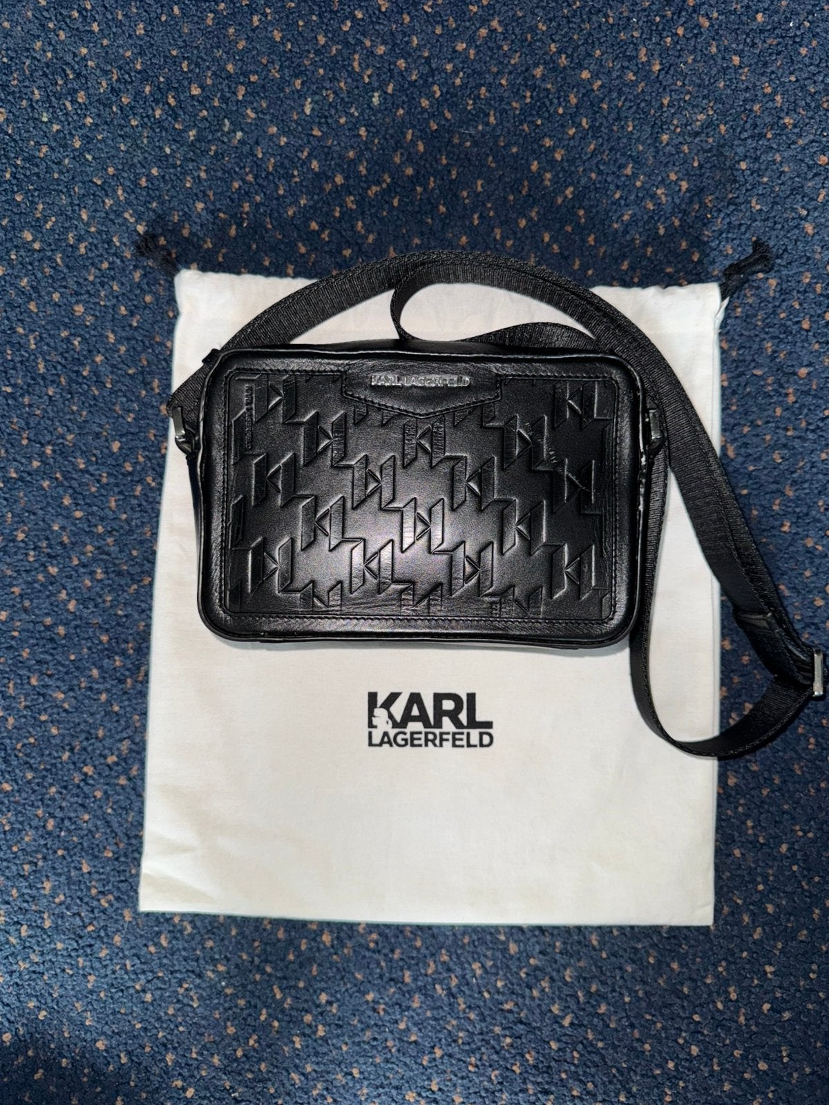Karl Lagerfeld Tas Clutch, Camera Bag, Overige merken, Zwart, Ophalen of Verzenden, Zo goed als nieuw