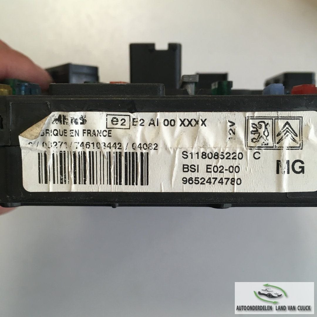 Peugeot 206 1.4 8v 2004   Ecu Set  , ECU , BSI , zekeringkas, Gebruikt, -, -, Ophalen of Verzenden