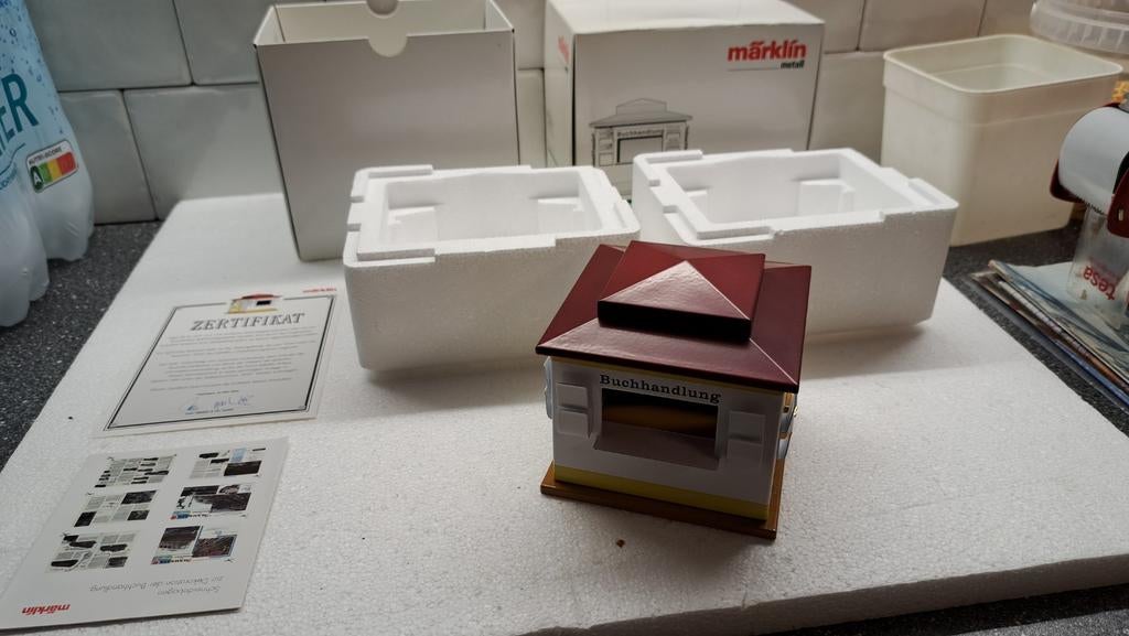 Marklin kiosk in ovp spoor 1, Wisselstroom, Overige typen, Ophalen of Verzenden, Zo goed als nieuw