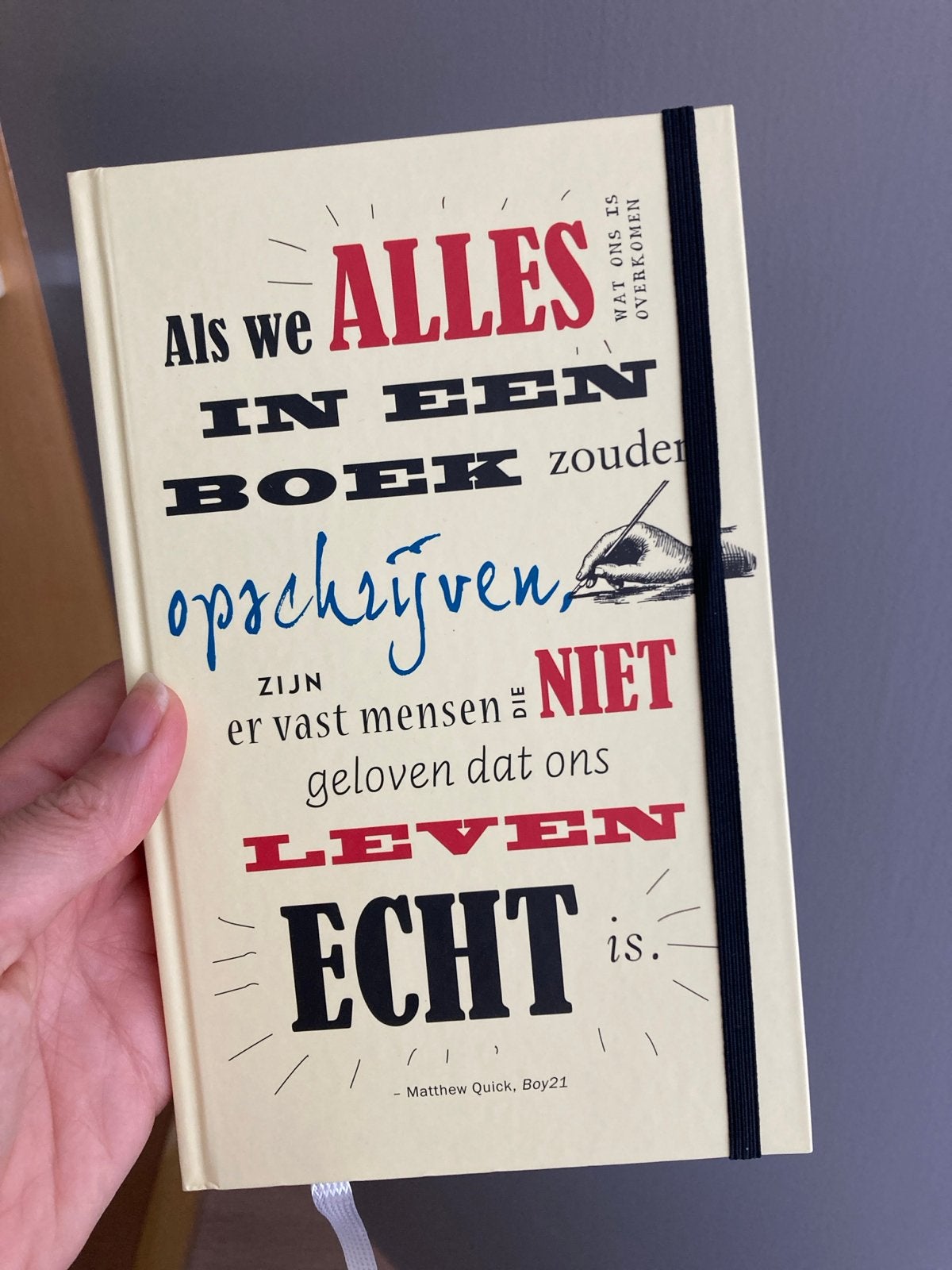 Notitieboek: Als we ALLES in een BOEK zouden opschrijven, Ophalen of Verzenden, Nieuw