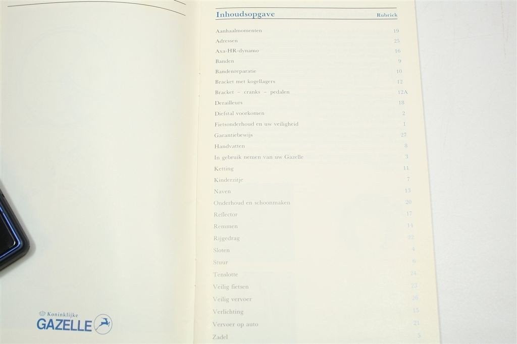 Gazelle Fietsonderhoud — Veiligheid en Techniek ca. 1990, Boeken, Ophalen of Verzenden, Gelezen, Tekenen en Schilderen