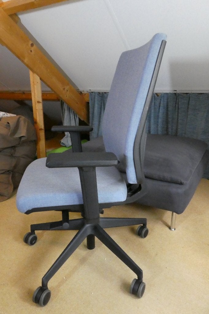 Viasit burostoel (F1), Huis en Inrichting, Bureaustoelen, Ophalen, Gebruikt, Grijs, Bureaustoel