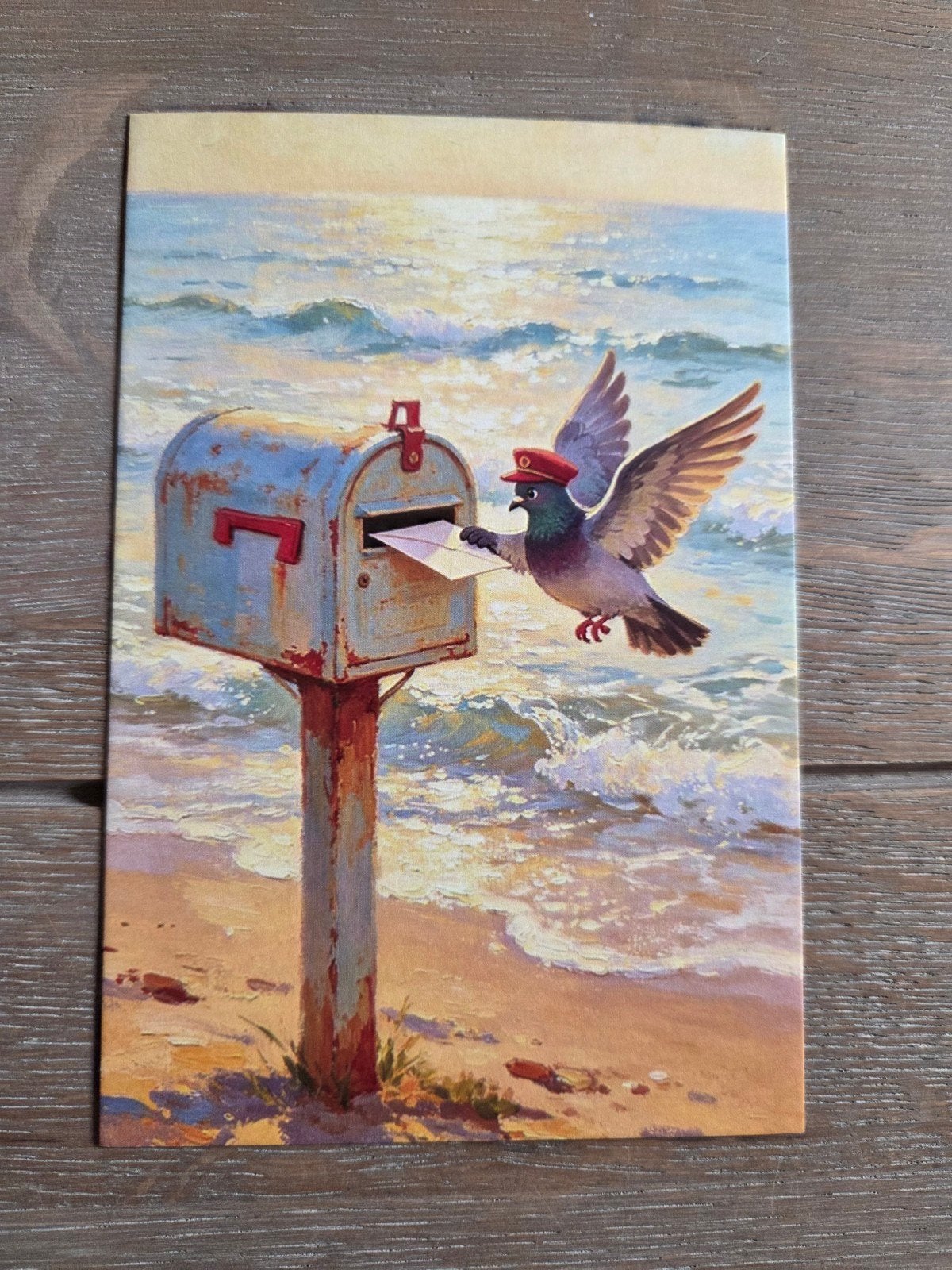 AKTIE POSTCROSSING BRIEVENBUS DUIF, Verzamelen, Ophalen