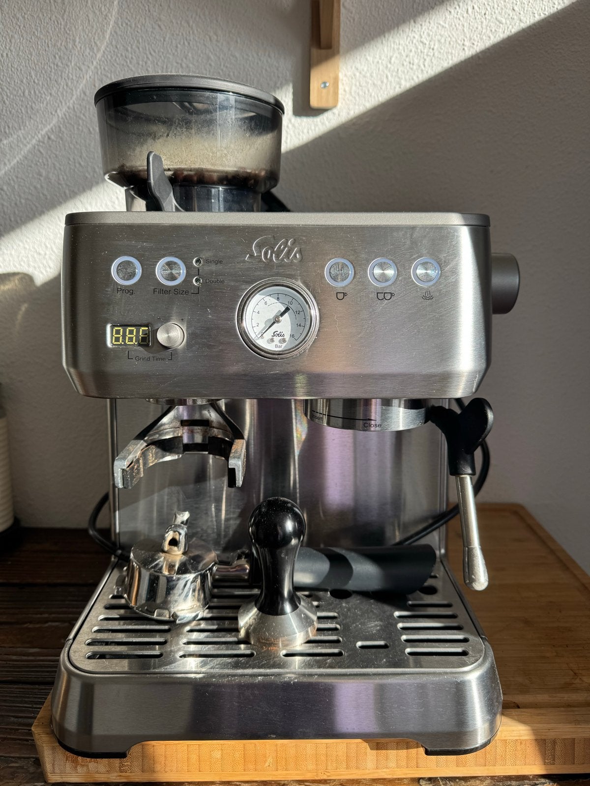 Defecte Solis Grind & Infuse Perfetta - H2O melding, Ophalen, Niet werkend, Espresso apparaat, Koffiebonen