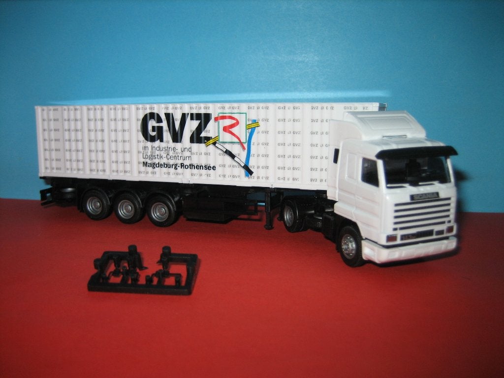 GVZ-containers  SCANIA 143 met oplegger  AWM, Ophalen of Verzenden, Nieuw, Bus of Vrachtwagen, AWM