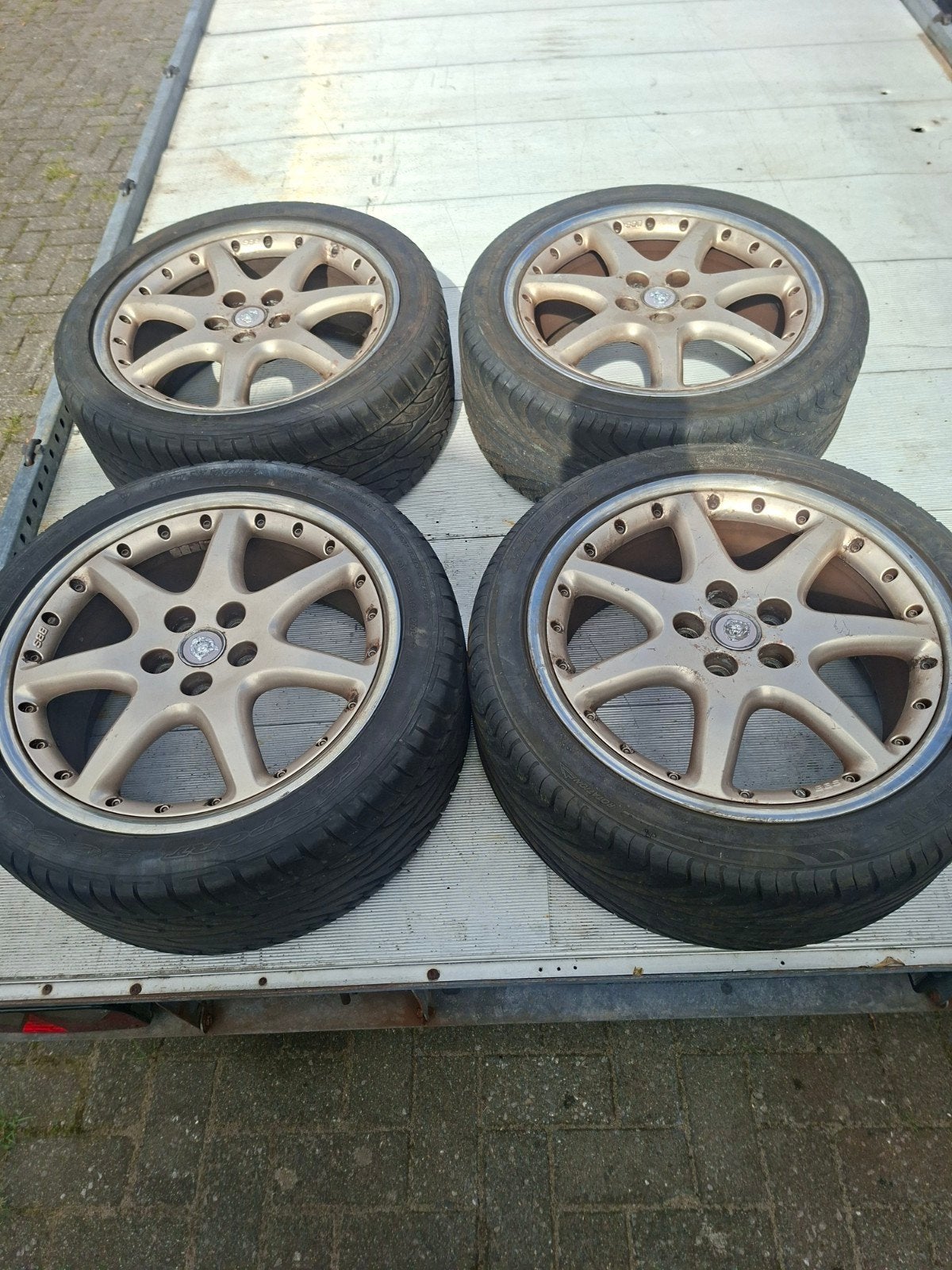 5x108 18inch jaguar velgen bbs goeie banden, Ophalen of Verzenden, 18 inch, Zomerbanden