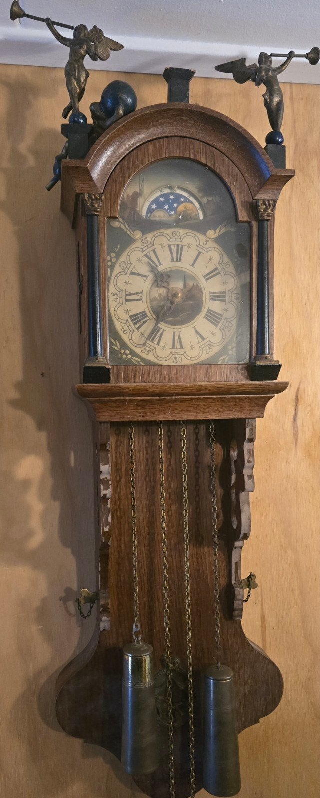 Antieke Friese Staartklok  2, Antiek en Kunst, Ophalen