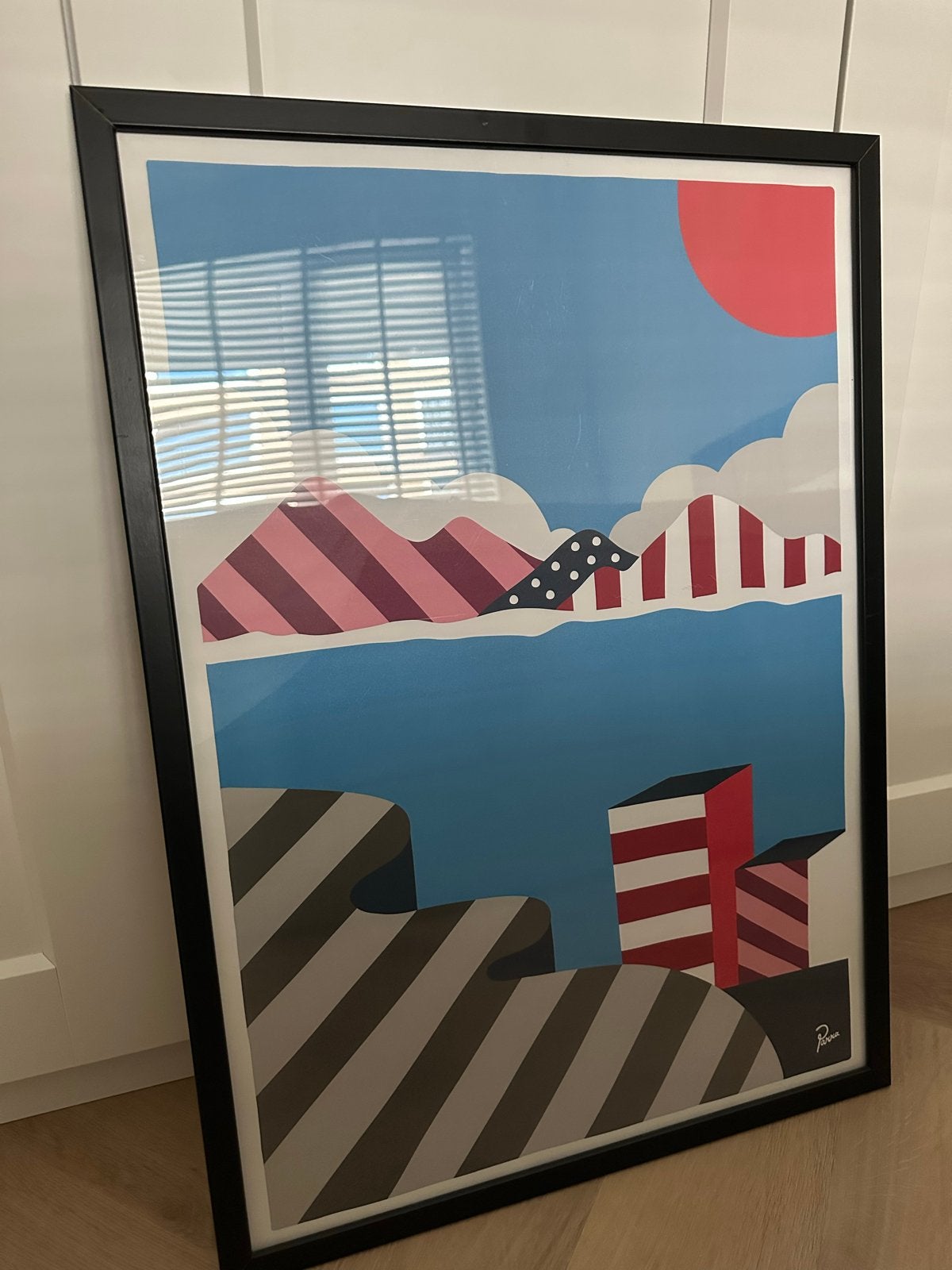 ByParra 'Landscape' poster (50x70 cm), Huis en Inrichting, Ophalen, 50 – 75, Gebruikt, Oorspronkelijke maker