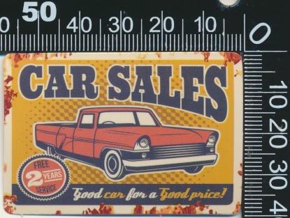 Sticker: Car Sales - Good car for a good price, Ophalen of Verzenden, Zo goed als nieuw, Auto of Motor