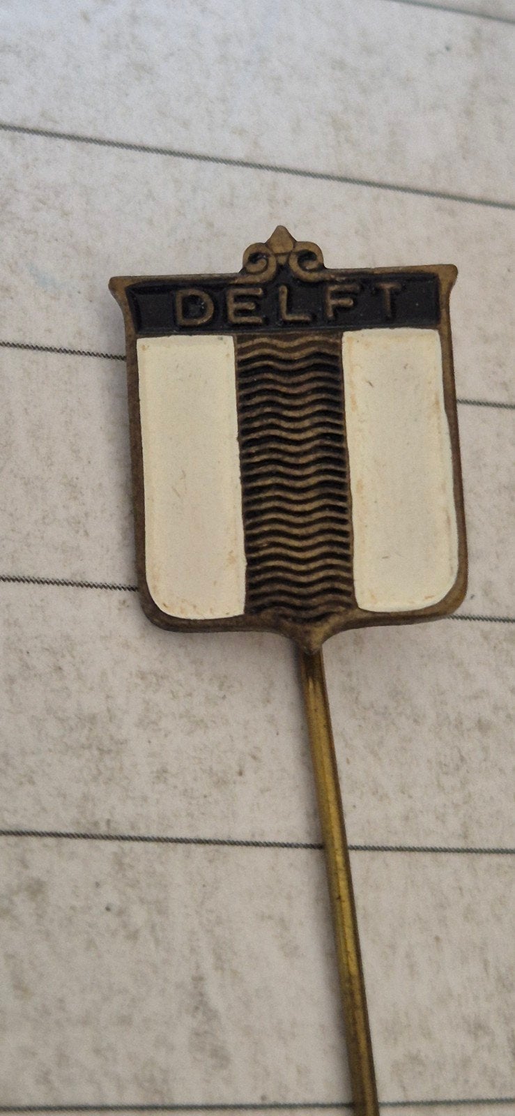 speldje wapen van Delft, Ophalen of Verzenden, Minder dan 50 cm