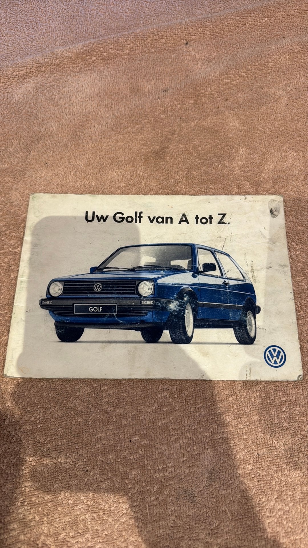 Volkswagen Golf Handleiding "Uw Golf van A tot Z", Boeken, Ophalen of Verzenden, Gelezen, Volkswagen