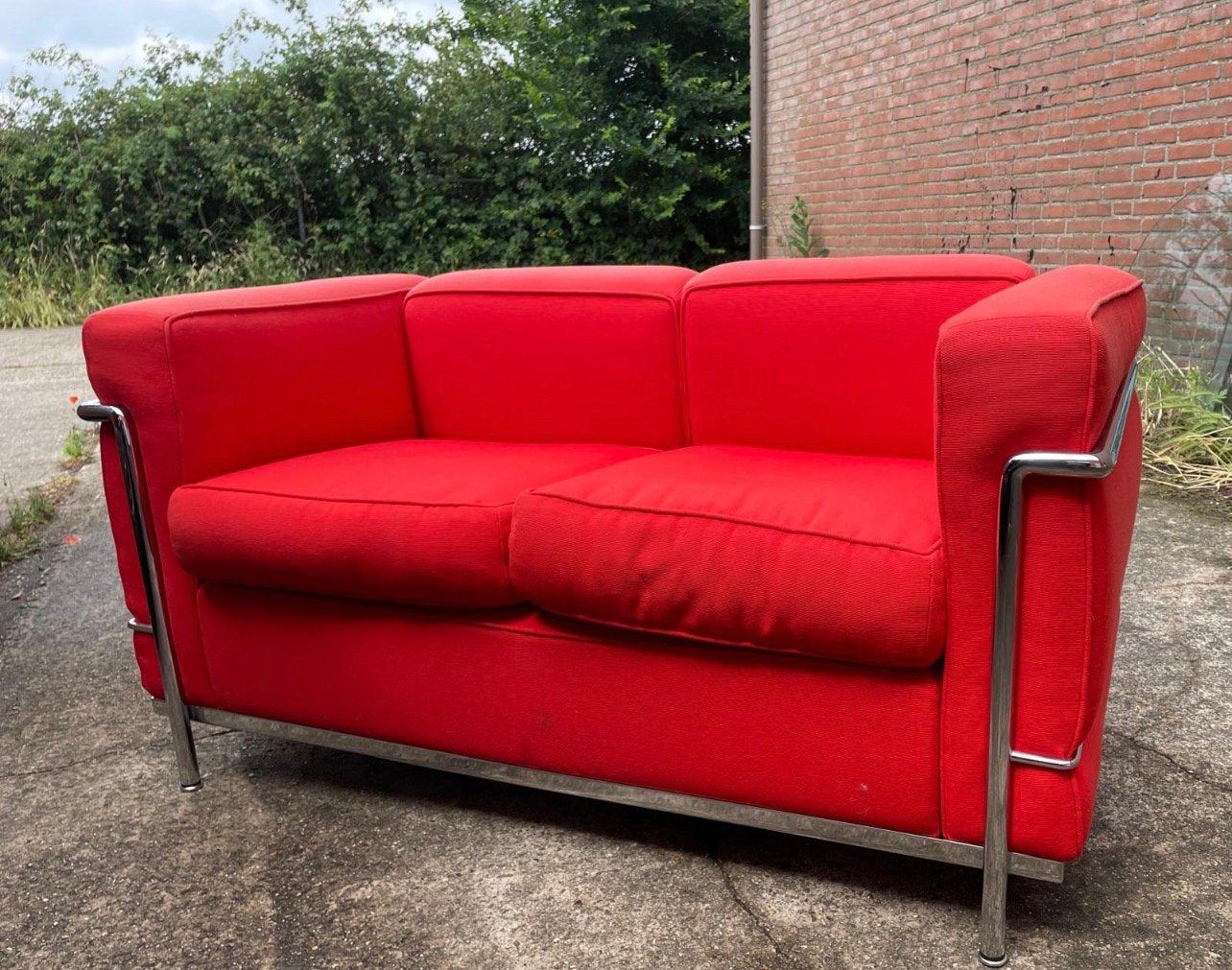 Cassina LC2 bank, Ophalen, Gebruikt, 150 tot 200 cm, Tweepersoons