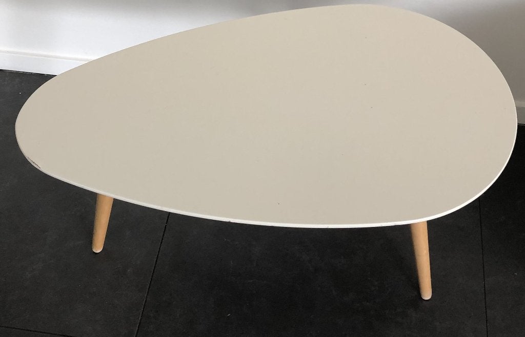 fraai driepoot tafeltje design vintage, Antiek en Kunst, Ophalen of Verzenden