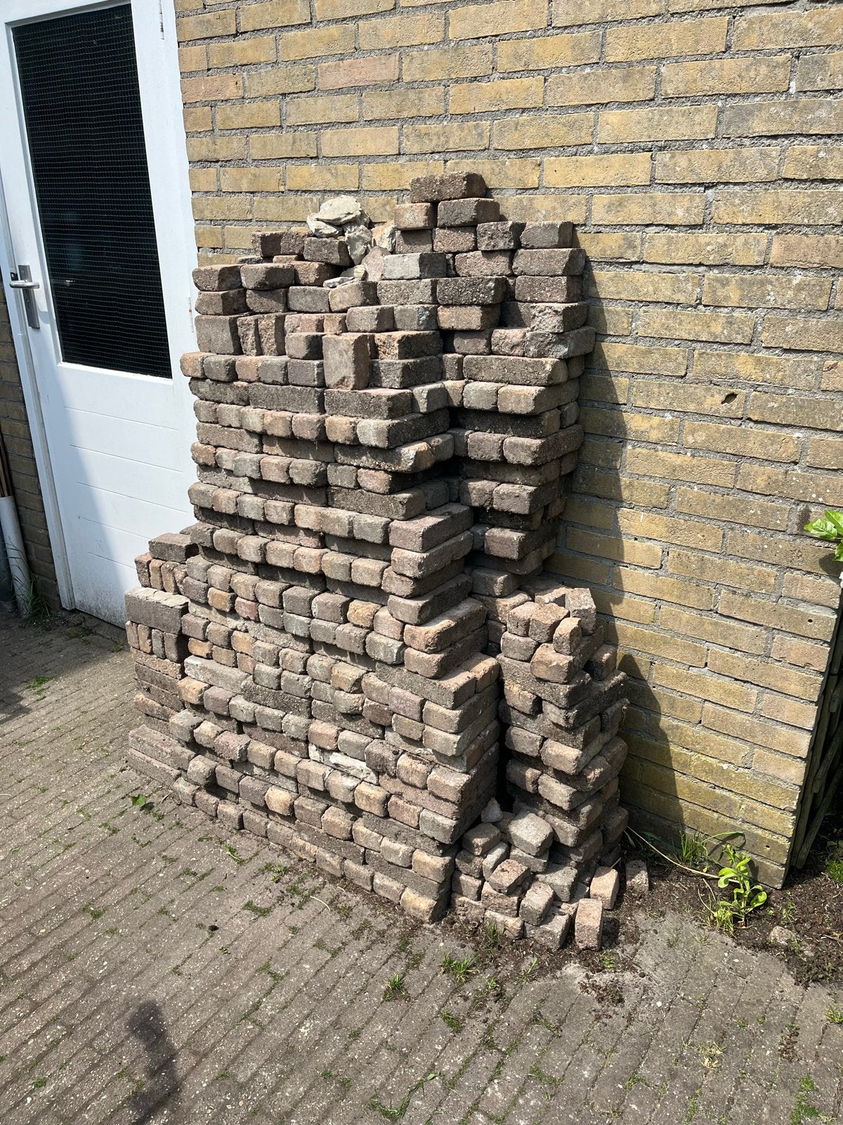 GRATIS - Gebruikte bakstenen voor tuin of bestrating, Ophalen, Gebruikt, Bakstenen