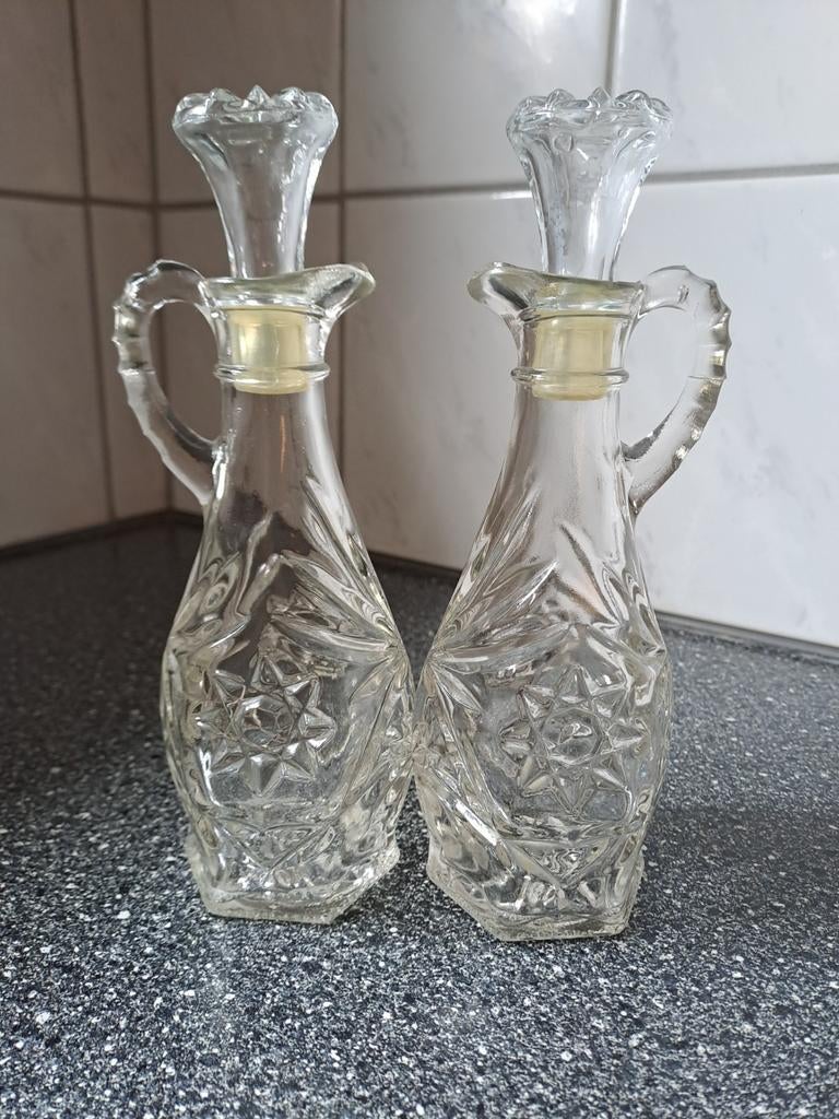 Vintage olie en azijn stel, Ophalen of Verzenden