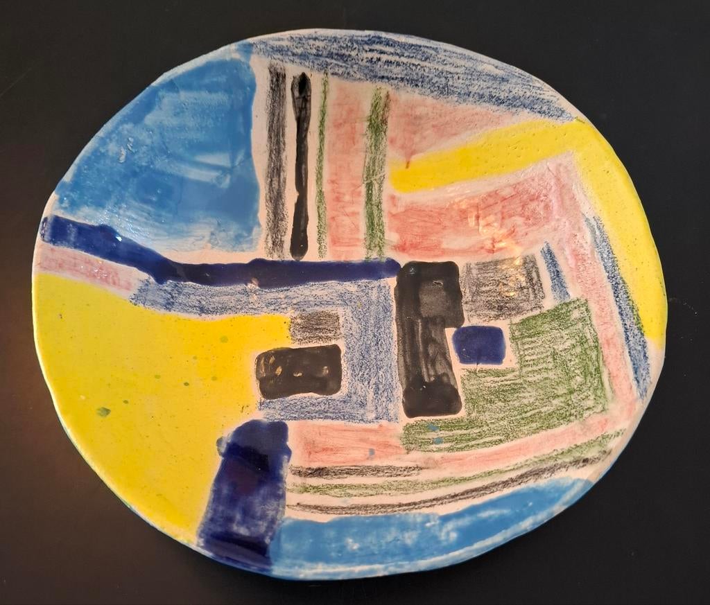 Art plate by Ann Rikkers, Ophalen of Verzenden