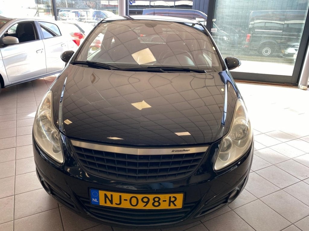 Opel Corsa 1.4-16V Edition NAVI APK 07-26 BJ 2009 !, Voorwielaandrijving, 4 cilinders, Zwart, Bedrijf