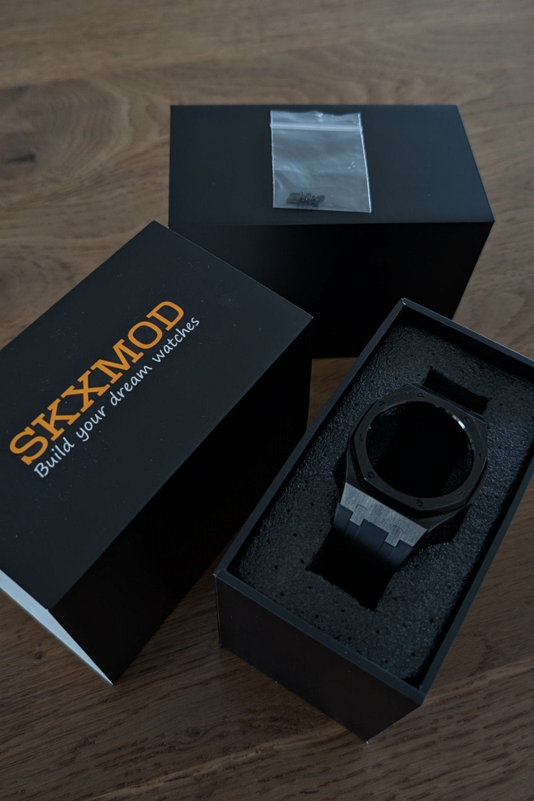 SKXMOD ombouwset voor G-shock, Sieraden, Tassen en Uiterlijk, Horloges | Heren, Verzenden, Zo goed als nieuw, Kunststof, Casio