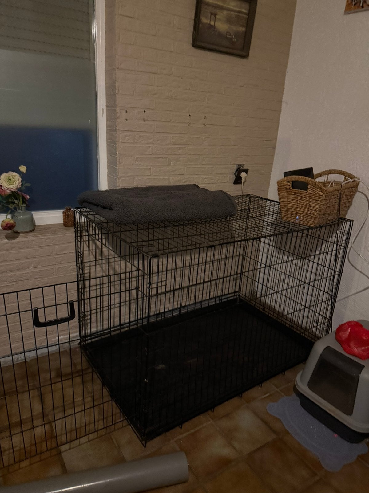 Xxl honden bench, Dieren en Toebehoren, Ophalen, Gebruikt