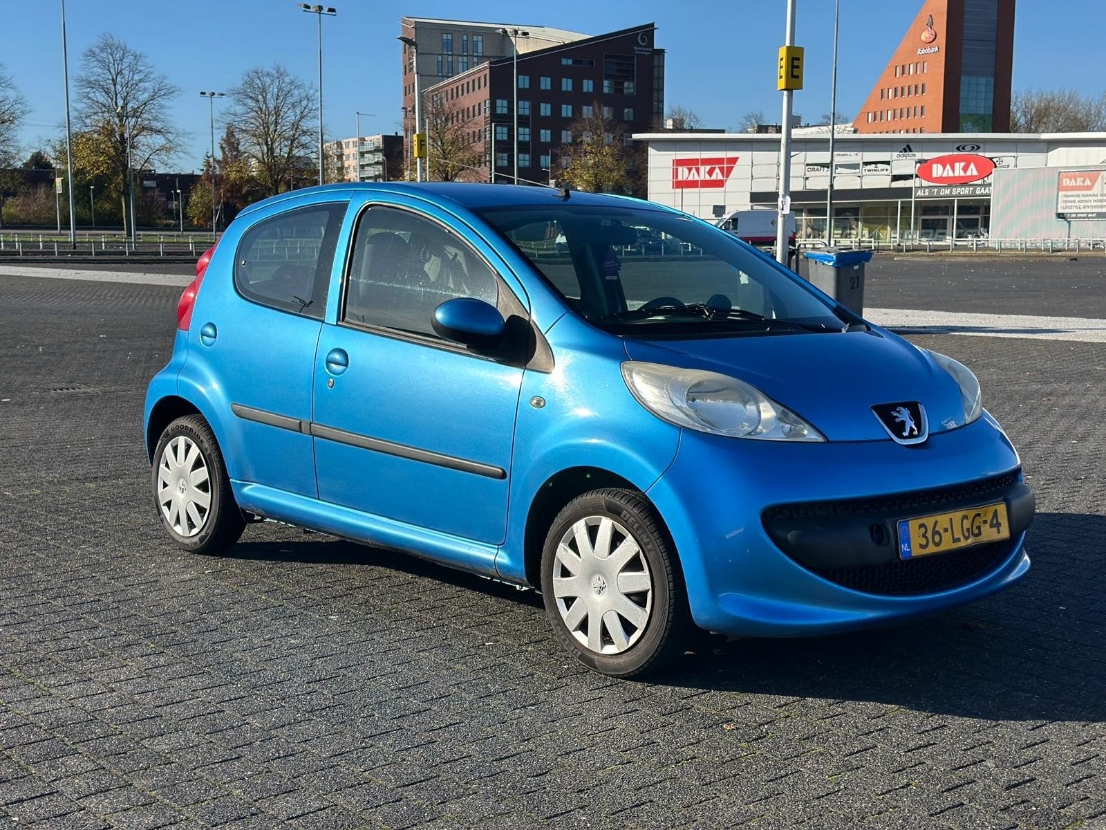 Peugeot 107 Automaat 1.0 12V 5DR 2-TRONIC 2008 Blauw, Auto's, 68 pk, Particulier, Geïmporteerd, 815 kg