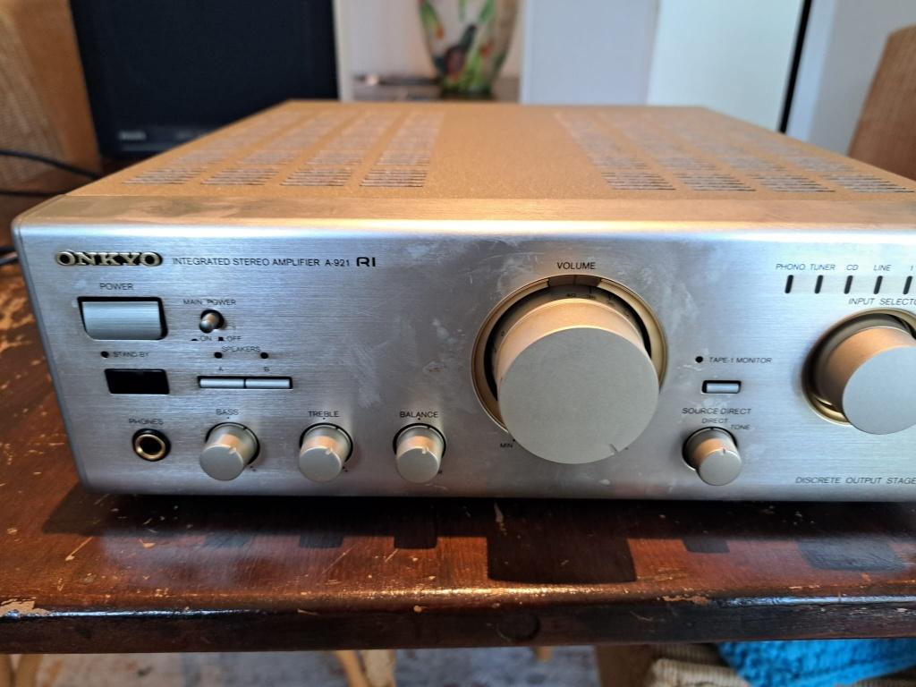 Onkyo A921 versterker, Ophalen, Gebruikt, 60 tot 120 watt, Stereo