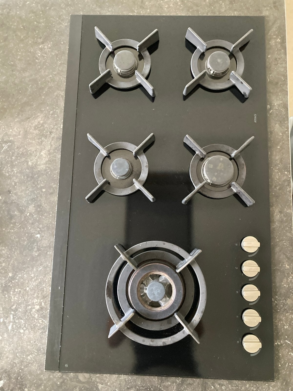 ATAG Gaskookplaat 90x52 cm - 5 Kookzones Inbouw, Ophalen, 60 cm of meer, Zo goed als nieuw, Inbouw