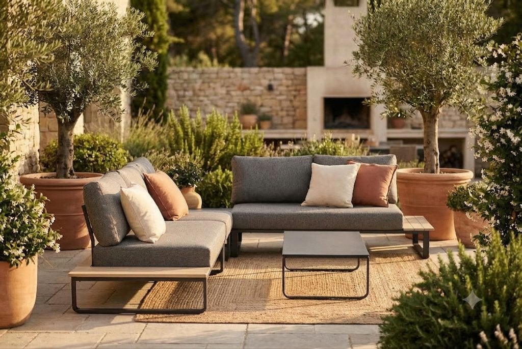 Lounge Set Tuin | 4 Seasons Outdoor delta hoekbank | SALE, Ophalen, 5 zitplaatsen, Bank, Loungeset