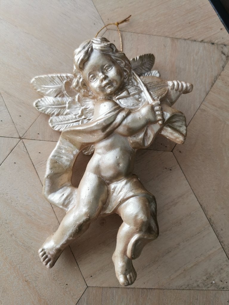 Engel ornament met viool, Ophalen of Verzenden, Zo goed als nieuw