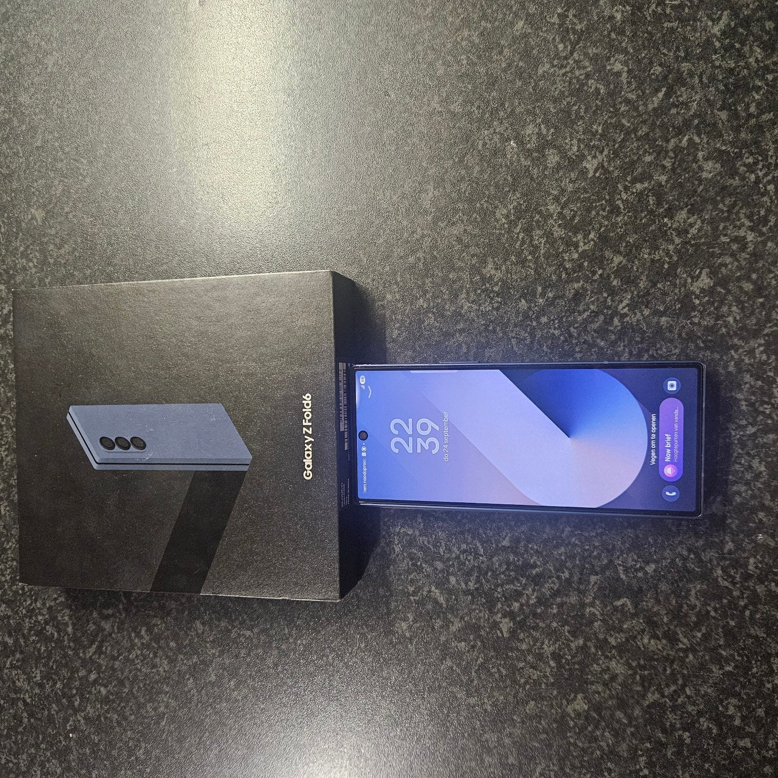 Samsung Galaxy Z Fold6 512GB Blauw - Zo goed als nieuw, Ophalen, Blauw, Touchscreen, 512 GB