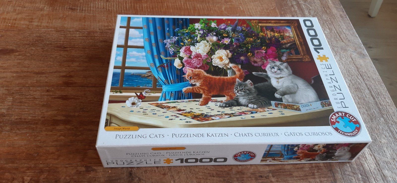 Eurographics Puzzel Puzzling Cats 1000 stukjes, Ophalen of Verzenden, 500 t/m 1500 stukjes