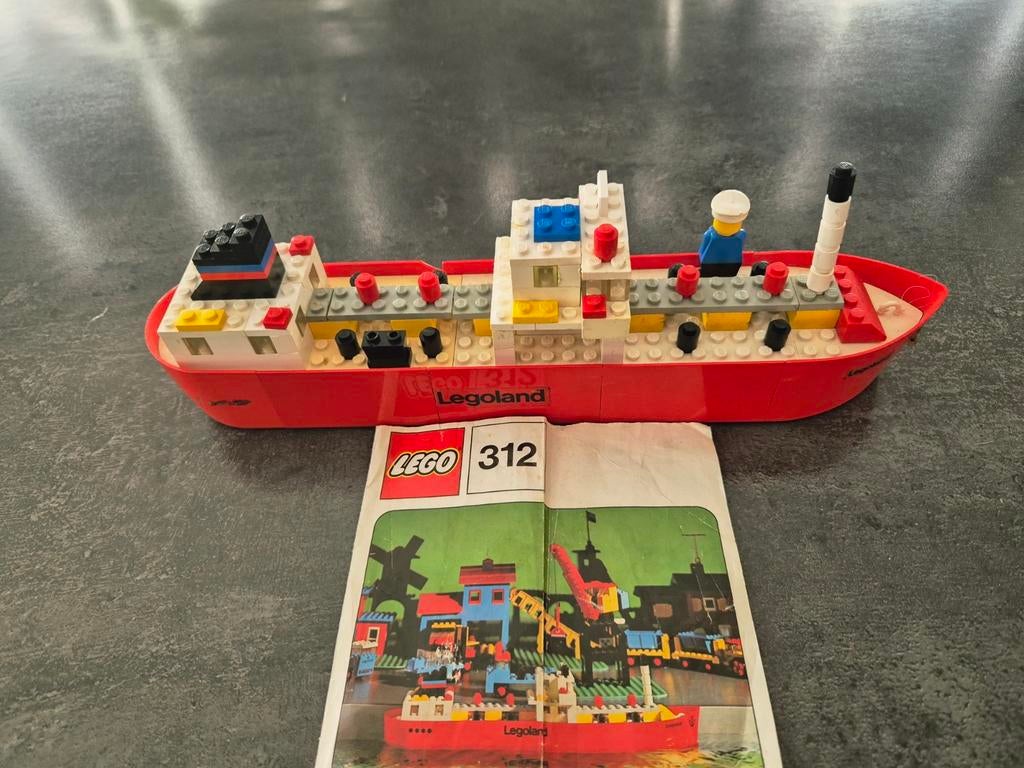 LEGO Legoland Schip 312 met instructies, Gebruikt, Lego, Ophalen of Verzenden, LEGOLAND